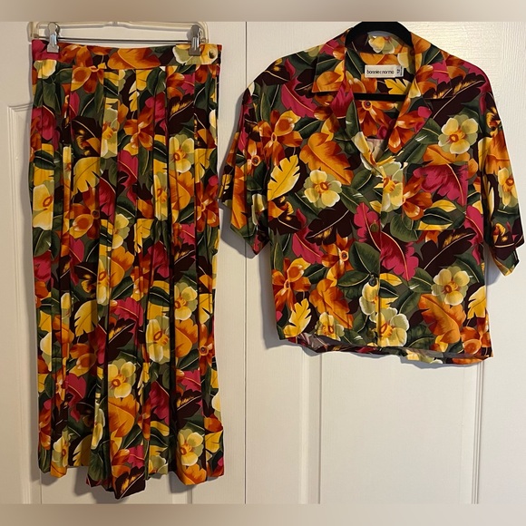 Bonnie & Norma skirt and button up top set size 12 - Picture 1 of 11